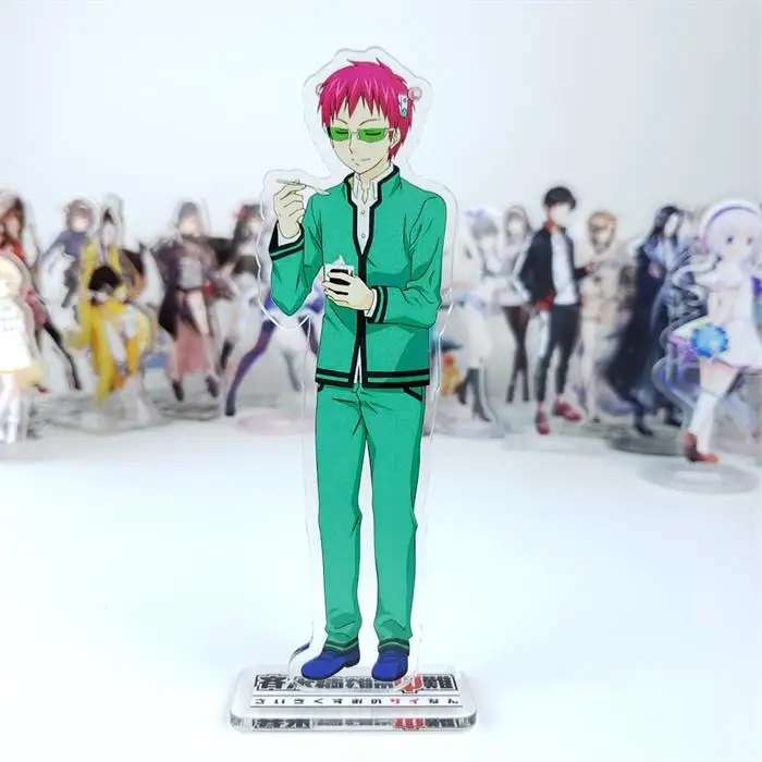 Японское аниме губительная жизнь Saiki K. Saiki Kusuo Косплей акриловая подставка фигурка модель тарелка настольный декор, рождественский подарок - Цвет: Белый