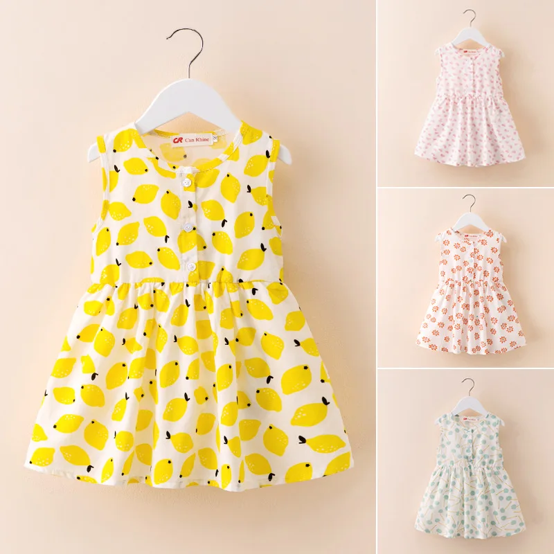 2019 летние платья для девочек одежда малышей с цветочным принтом вечерние костюмы