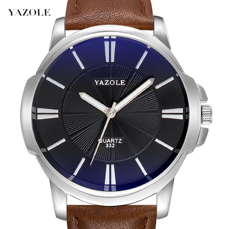 

YAZOLE Man Watches 2020 Top Brand Luxury Waterproof Watch MenLeather Sport Quartz Clock Wristwatch Male Relogio Masculino