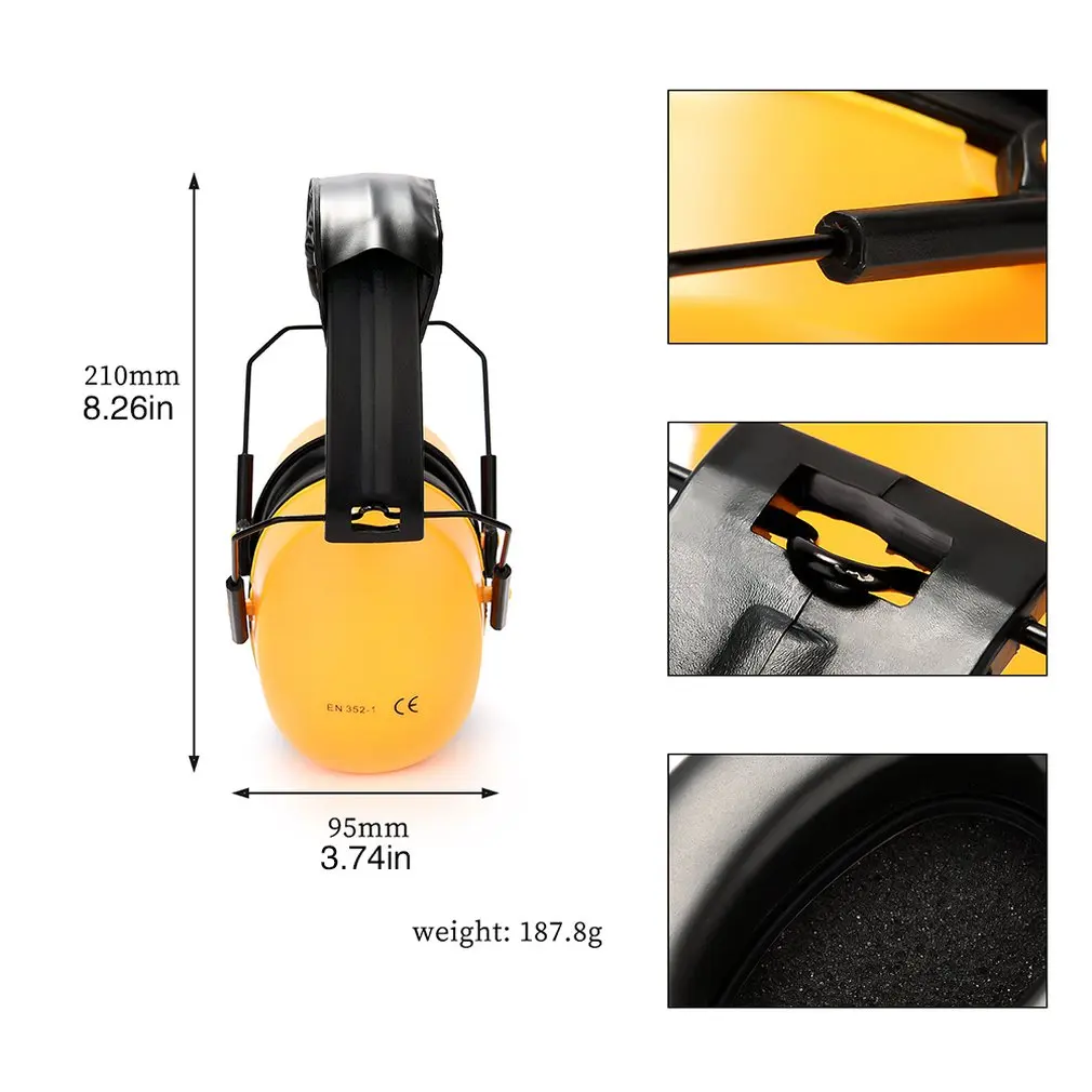 Soundproof earmuffs Labor protection earmuffs Noise prevention safety work Sleep professional hearing ear protection headphones