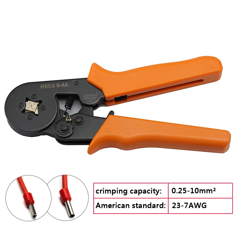 Yalku 0.25-10mm2 Crimping Pliers Set Crimper Connectors With 1200 Wire Terminal Crimping Tools Pliers Hand Tool - Color: 04