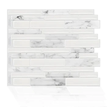 

Waterproof Self Adhesive Mosaic Wall DIY Kitchen Bathroom Vinyl Wallpaper 3D Mosaic Tile Stickers