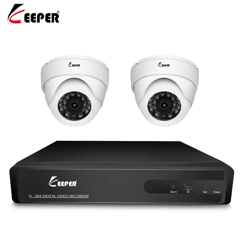 Хранитель 4CH цифровой видеорегистратор система cctv 2 шт. Камера s 2CH 1 3 МП наблюдения