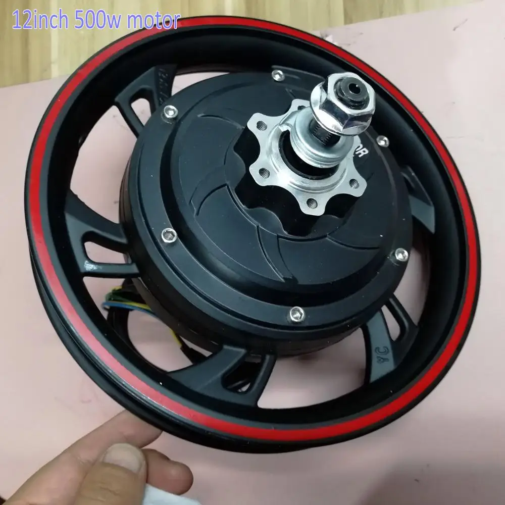 12 дюймов 36v48v500w безредукторный двигатель с датчиком hallsensor дисковый/Барабанный тормоз Электрический велосипед Скутер MTB трехколесный велосипед подвижность ATV часть мотоцикла