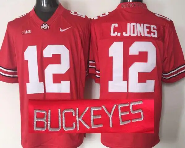 Зеленый Сезон, штат Огайо Buckeyes# Cardale Jones, 4 цвета для мужских Джерси - Цвет: Зеленый
