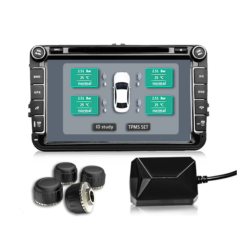 External USB Android TPMS монитор давления в шинах/Android навигационная система контроля давления в шинах/Беспроводная передача TPMS - Цвет: External