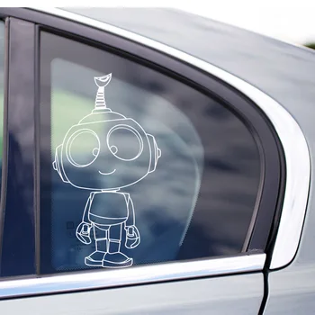 

Funny Robot Vinyl Wrap Creative Auto Decorative Decals Car Door Handle Vinyl Car Body Decals