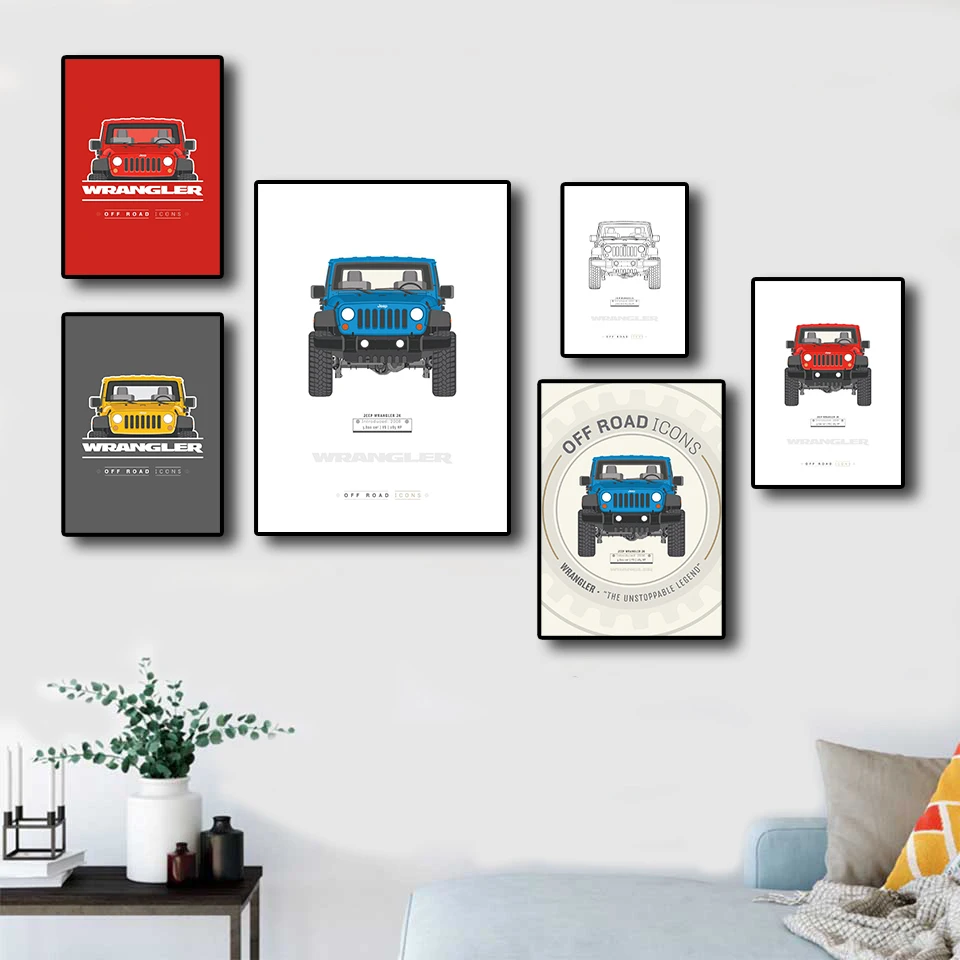 Jeep Wrangler всемирно известный автомобиль рисунок современный дизайн качественная