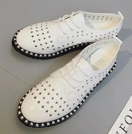 Новинка; модная женская повседневная обувь на шнуровке с вырезами; zapatillas mujer; удобная дышащая женская обувь; Размеры 35-40