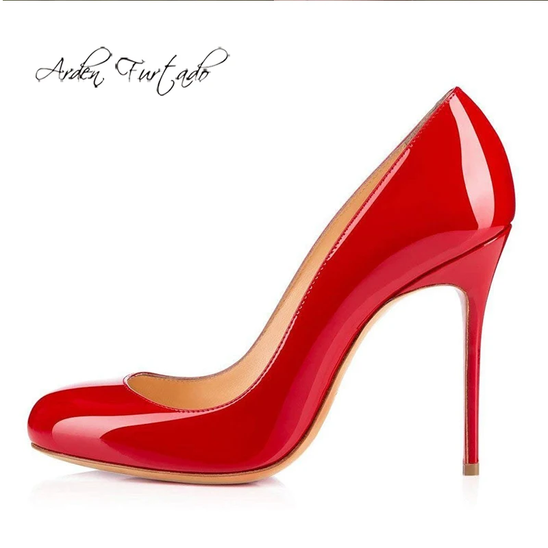 

Arden Furtado 2020 Summer Fashion Women's Shoes Stilettos Heels Sexy Elegant Slip-on Party Shoes green red nude pumps big size