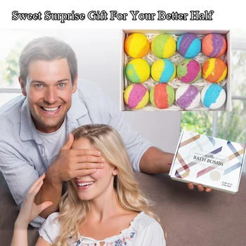 

12Pcs/set Bath Bombs Gift Set Skin Moisturize SPA Aromatherapy Handmade Bubble Bath Bombs wholesale bathbombs For birthday gift