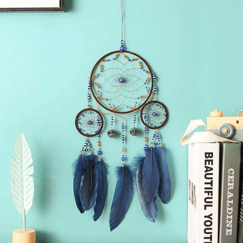 

Dream Catcher Charm Indoor Color Feather Wall Hanging Wind Chime Pendant Make Up Dream Pendant Girlfriends Birthday Gift
