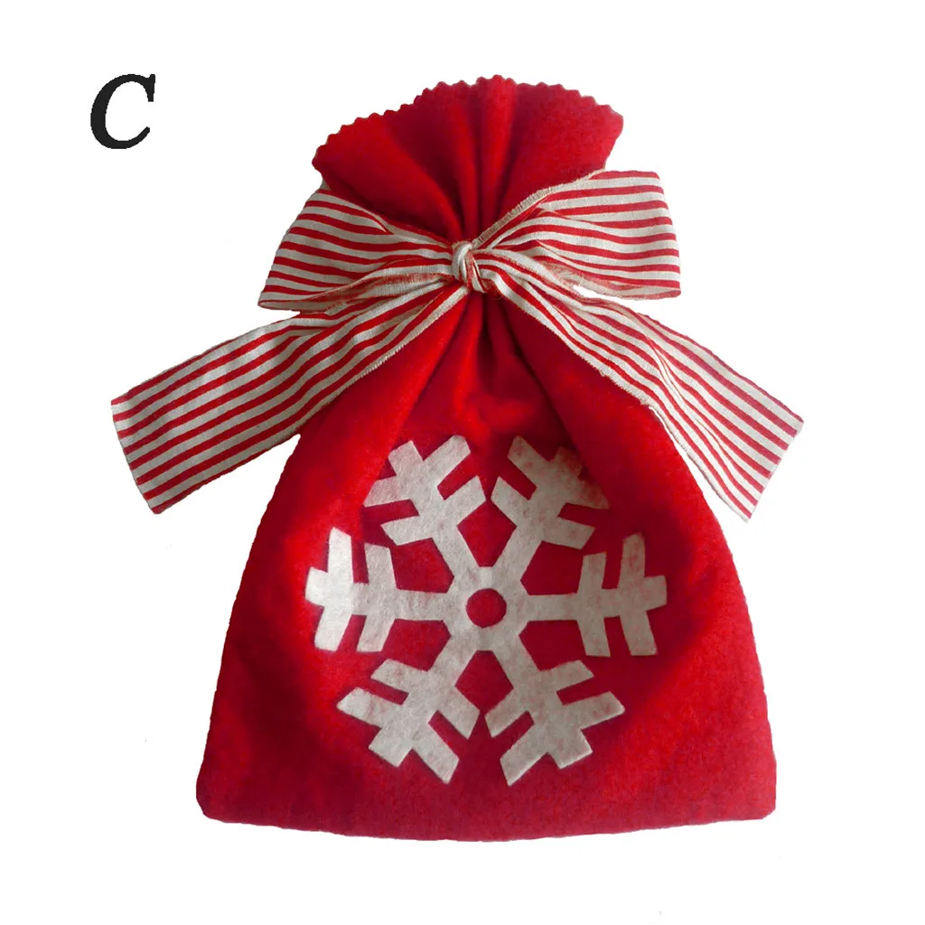 C Рождество снежинка лук конфеты подарок Магазин день рождения посылка - Цвет: C
