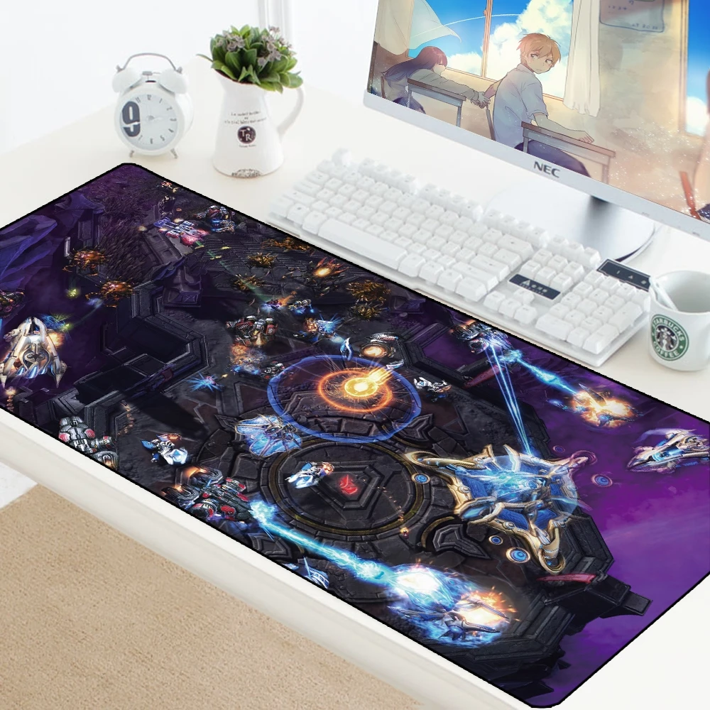 Игровой коврик для мыши StarCraft XL, большой коврик для мыши, геймерский ПК стол, фиксирующий край, коврик для мыши, ноутбук, офисный коврик, игровой коврик, аксессуары