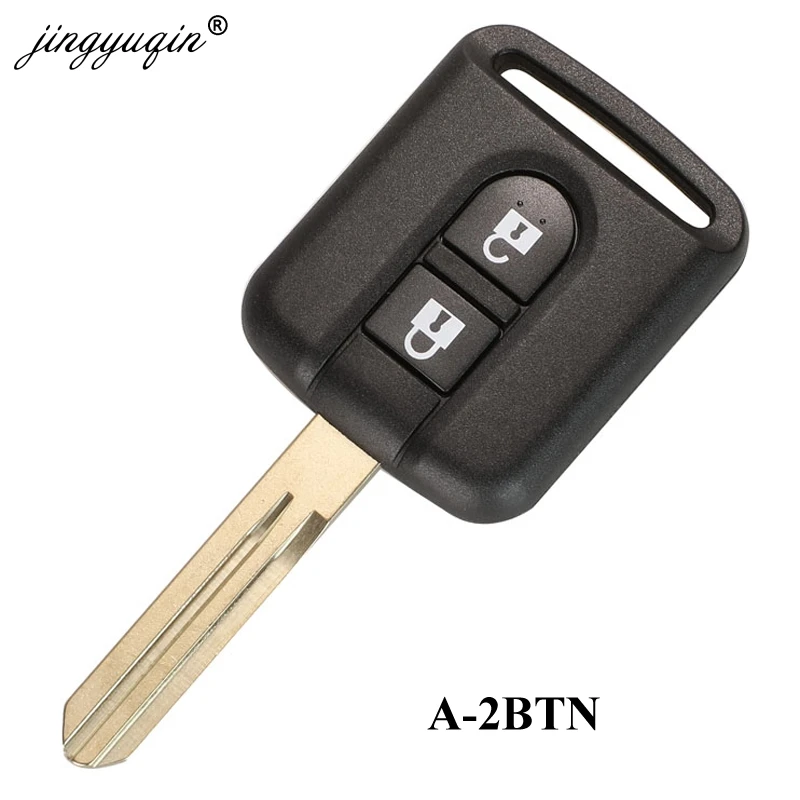 Jingyuqin 2/3 кнопки дистанционного ключа автомобиля оболочки для Nissan Qashqai Navara Micra NV200 Patrol Y61 Micra 350Z Pathfinder чехол для ключей Fob
