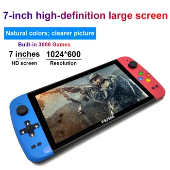 

7-Inch Game Console Nostalgic Retro Classic Dual-Shake Game Console 16 G Built-In 30,000 Games Super Core Handheld Game Players