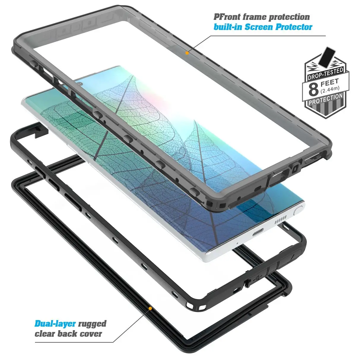 Для samsung Galaxy Note 10 Plus водонепроницаемый чехол для дайвинга IP68 водонепроницаемый пылезащитный противоударный чехол для Galaxy Note 10+ чехол