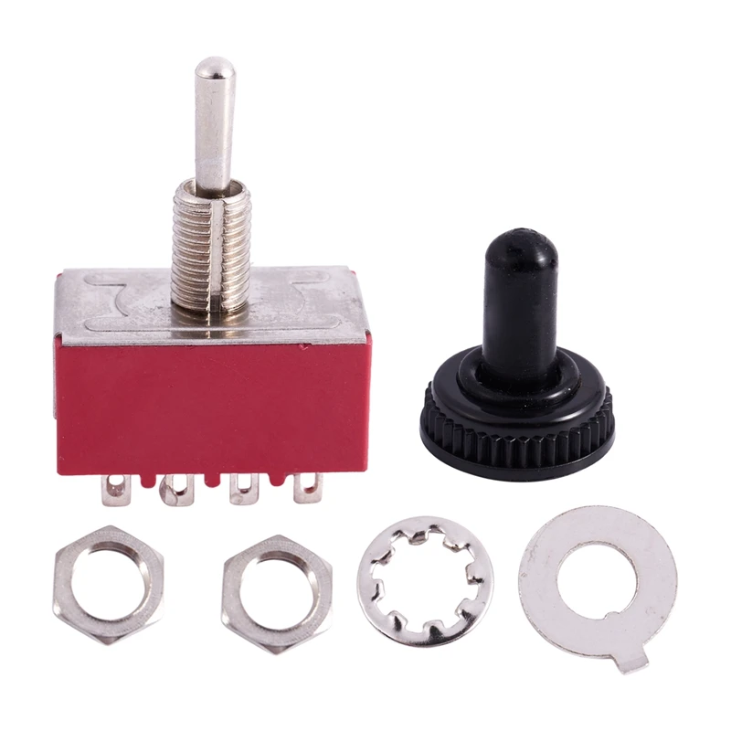 AC 250V 2A 125V 6A on/off/on 4PDT Toggle Switch with Waterproof Boot | Обустройство дома