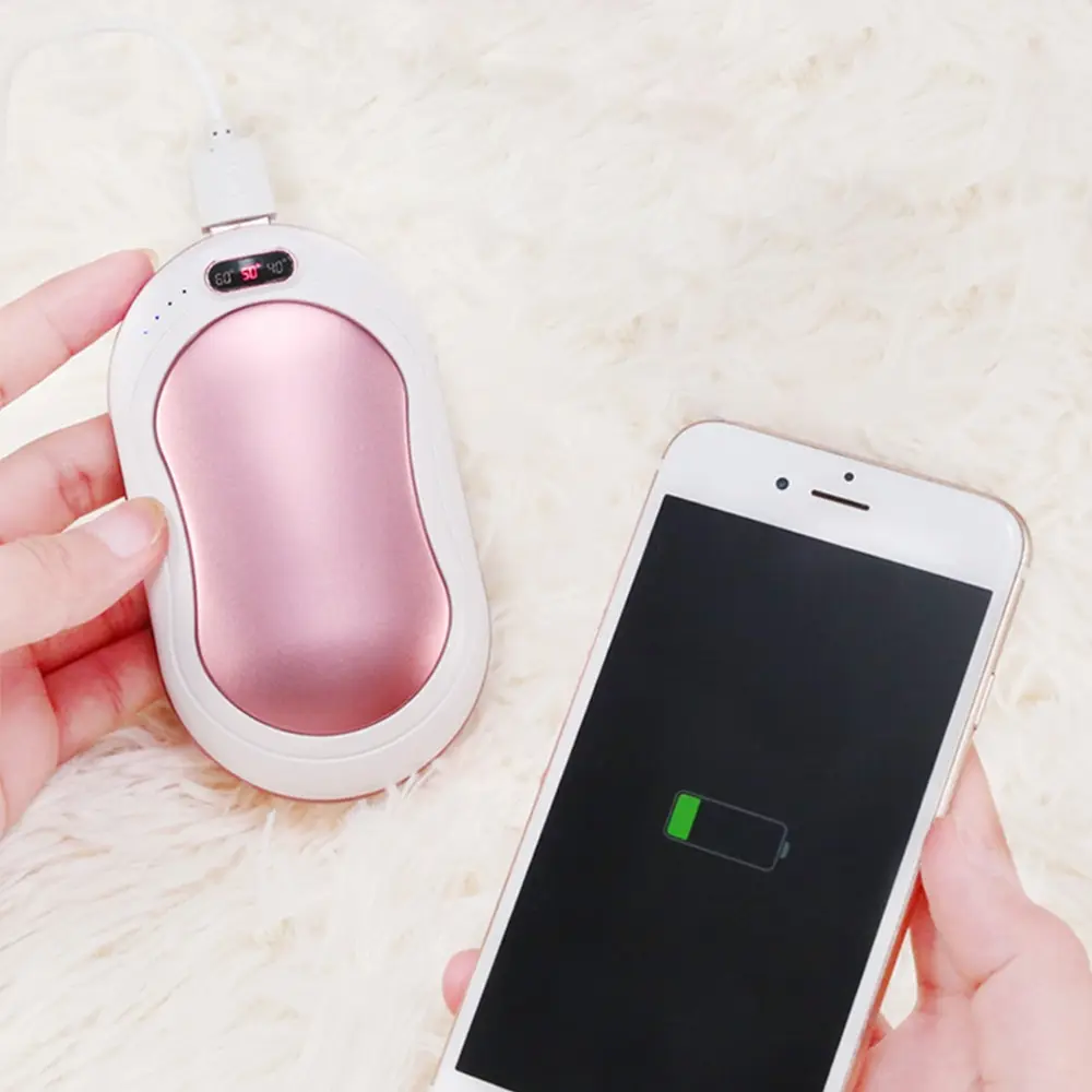 10000 мА/ч мини грелка для рук usb зарядка карманный 5 В/1 А внешний аккумулятор
