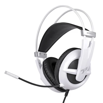 

SOMIC USB Gaming Headset Virtual 7.1 Surround Sound Noise Canceling Mic Volume Control LED Light Headphones for PC