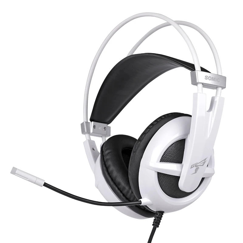 SOMIC USB Gaming Headset Virtual 7 1 Surround Sound Noise Canceling Mic Volume Control LED Light Headphones for PC