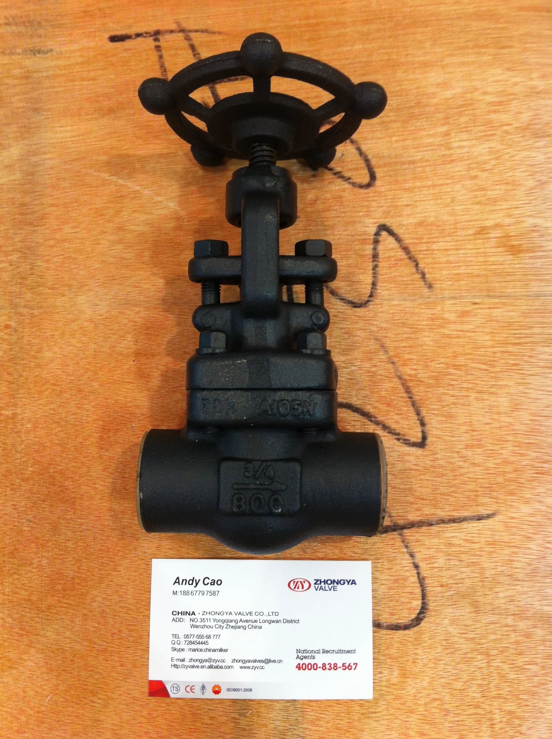 ZY A105 Forged Gate Valve 3/4&quot SW Socket Weld Class800 Bolted Bonnet valve | Инструменты