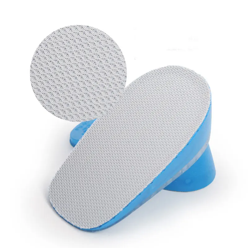 1 пара силиконовых гелевых стелек, стельки для пяточной подушки, облегчающие боль в ногах, поддерживающие стельки для обуви, увеличивающие рост на половину каблука