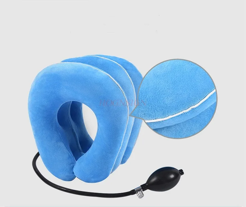 Dispositivo de Tração Cervical para Casa Dor de Pescoço Inflável Correção Médica Alongamento Inferior Cabeça Proteção Familiar 10 Colar cervical