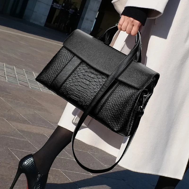

NEW Crocodile Pattern Women Shoulder Bag Fashion Large Capacity Women's Handbag Casual Solid Color Crossbody Bags For Women Tote