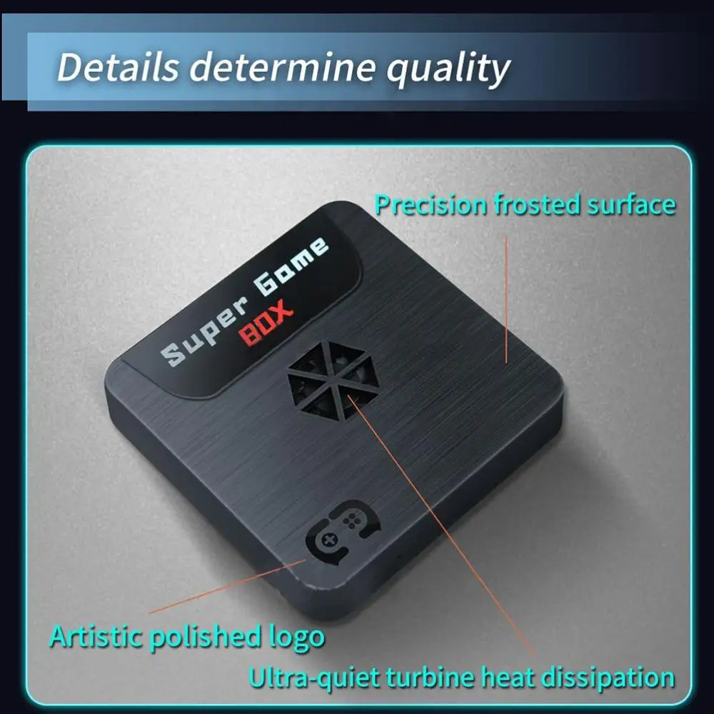 X5 Video Games Console Mini TV Box for PSP Built-in 9000+ Games For 3D Shooting Tekken Arcade PS Gaming With 2 Joystick Gamepad