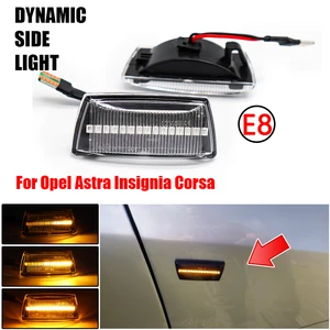 Image 1 - For Opel Insignia Astra H Zafira B Corsa D For Chevrolet Cruze LED Dynamic Side Marker Turn Signal Light Sequential Flasher