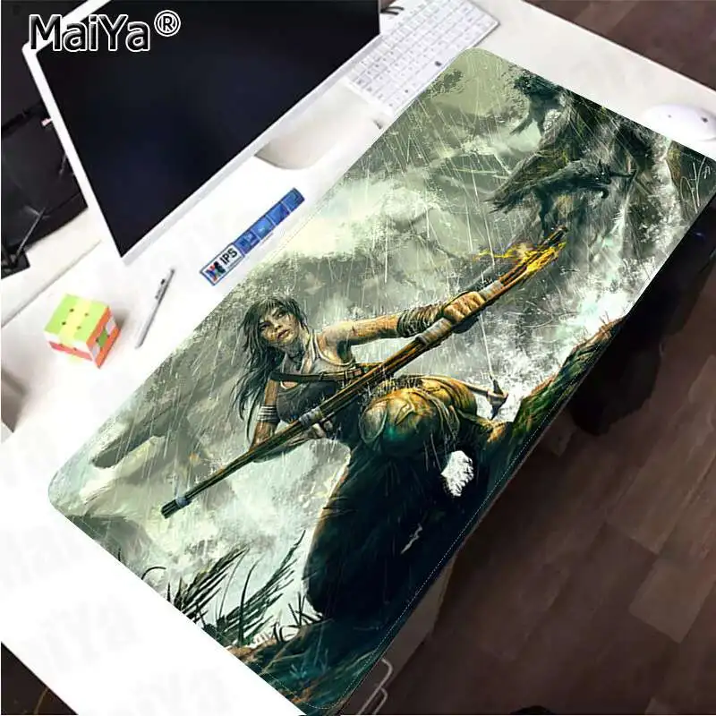 Maiya персонализированный крутой модный Lara Croft Tomb Raider Reborn прочный резиновый коврик для мыши резиновый компьютерный игровой коврик для мыши