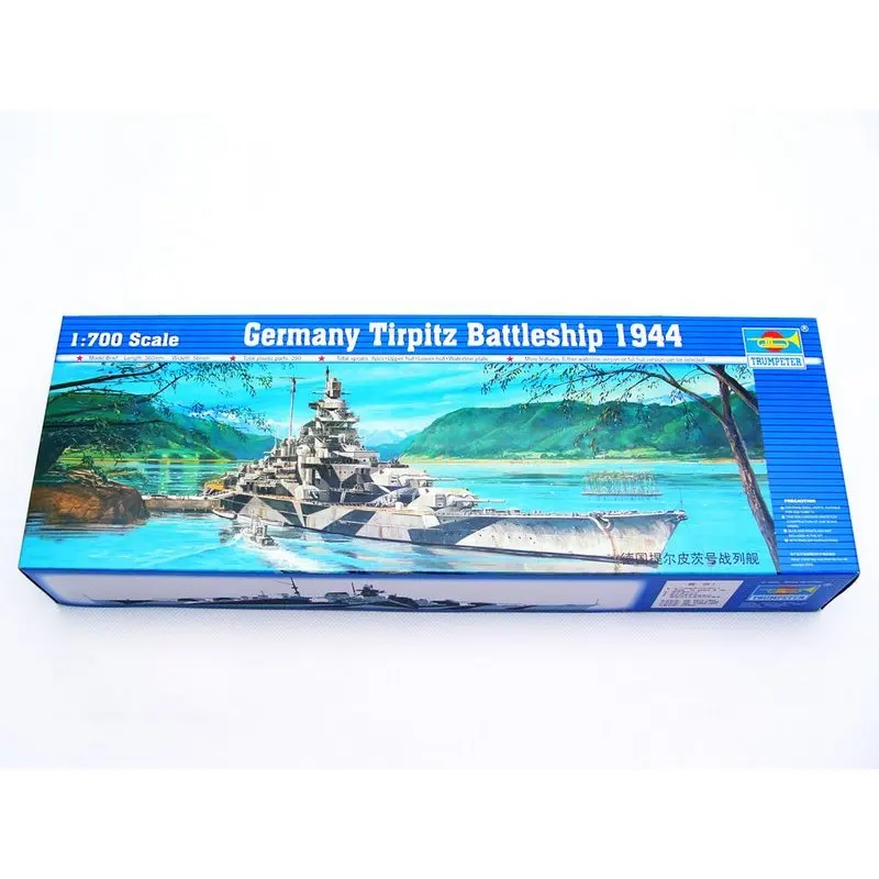 Trumpeter 05712 1/700 Германия Tirpitz Battleship 1944-масштабный модельный комплект