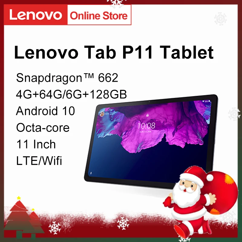 Глобальная прошивка Lenovo Tab P11 Xiaoxin Pad 11 дюймов LTE SIM или WIFI Verison 2K ЖК-экран Snapdragon
