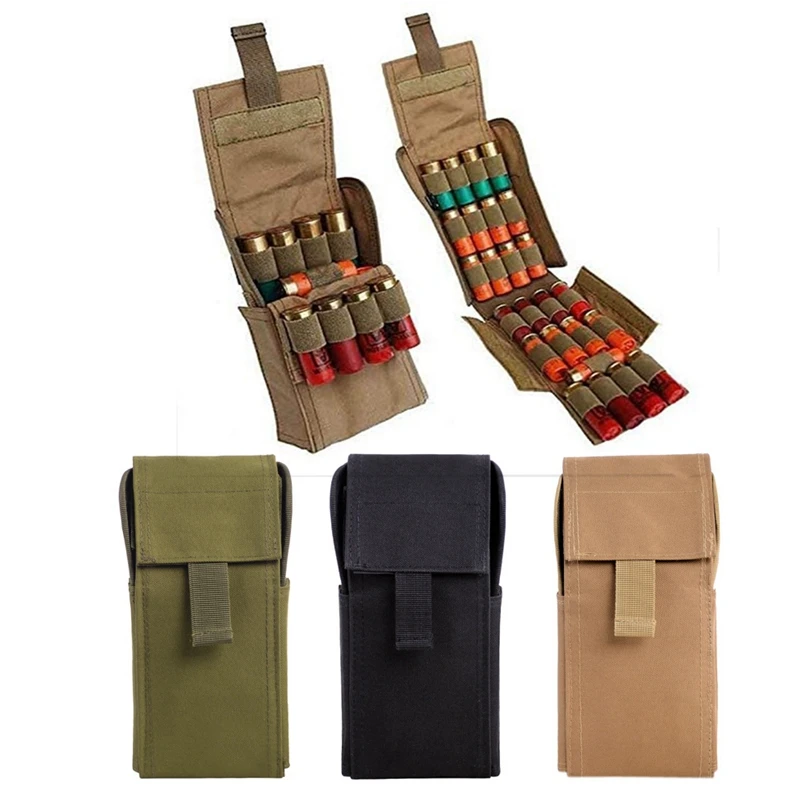 Tactical 25 Rounds Shotshell Pouch Holder Compact Foldable Shotgun