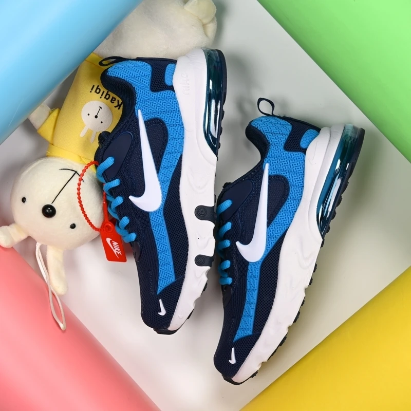 Новинка 270 года; оригинальные детские кроссовки с воздушной подушкой для бега; легкие спортивные кроссовки; NIKE AIR MAX;# BQ0103