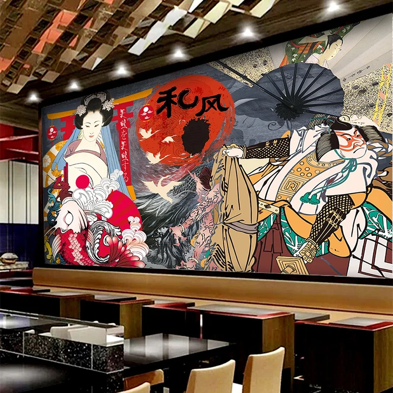 tamanho mural cozinha japonesa restaurante plano de 02