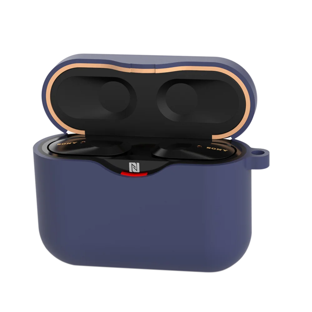 Midnight Blue Силиконовый чехол для наушников для sony WF-1000XM3 WF 1000XM3, чехол, гибкий чехол для sony 1000 XM3, чехол, аксессуары - Цвет: Midnight Blue