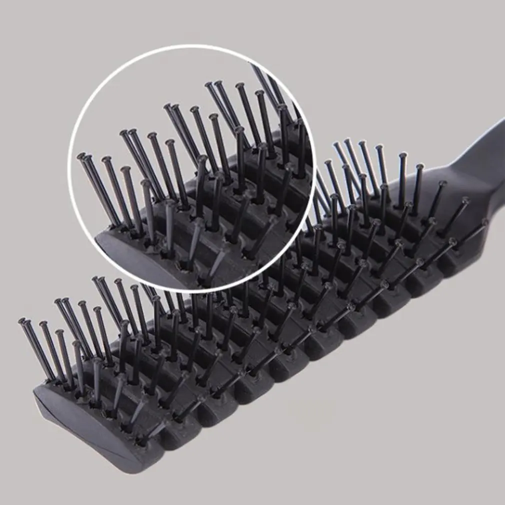 Massage Scalp Comb Men Anti-Static Ribs Comb Profession Vent Heated Styling Comb Oil Head Hairdressing Tool