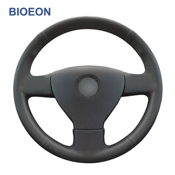 

Black PU Artificial Leather Hand Sewing Car Steering Wheel Cover for Volkswagen VW Golf 5 (V) Golf Plus Polo Jetta Tiguan Touran
