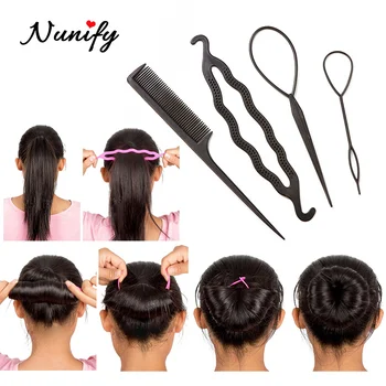 Günstig Nunify Easy Braid Haar Gerät Flaxen Haar Salon Werkzeuge Für Frauen Frisuren Maker Clip Bobby Pins Professionelle Make-Up Werkzeuge