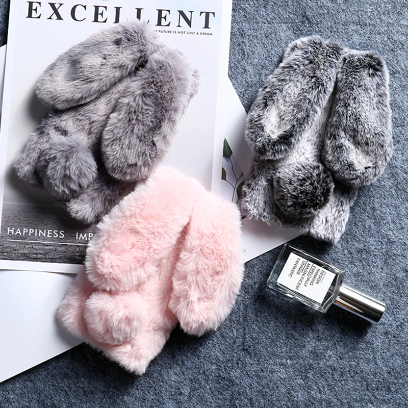 

Case for Samsung J6 J4 Plus 2018 J5 J7 J3 2017 Case Cute Rabbit Fur Cover for Samsung Galaxy J7 Nxt Max J5 J2 Prime J4 Core J1