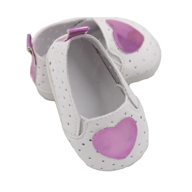 Cute Doll Shoes 7cm Bow Cartoon Skull Pattern Mini Shoes For 18 Inch American&43cm Baby New Bron Dolls Og Girl Toy 1/3 BJD Shoes SH-0010-3