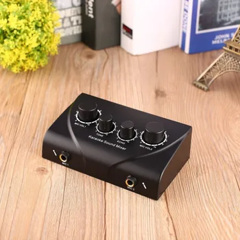 

Karaoke Reverb Microphone Amplifier Effect Amplifier Front Computer K Song Microphone Independent Adjustment Tone