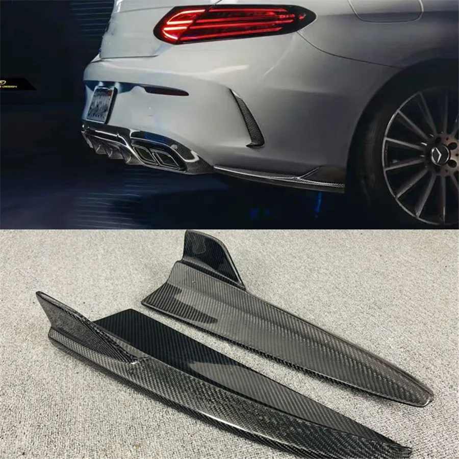 Garnitures D’aération Pare-chocs Pour Mercedes Classe C C205 Coupé AMG Line 2015-2018 – Noir Brillant UV