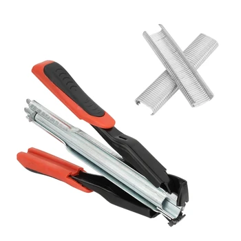 

C-Type Clip Installation Equipment Tool Hog Cage Rings Pliers with 100 Ring for Animal Fence