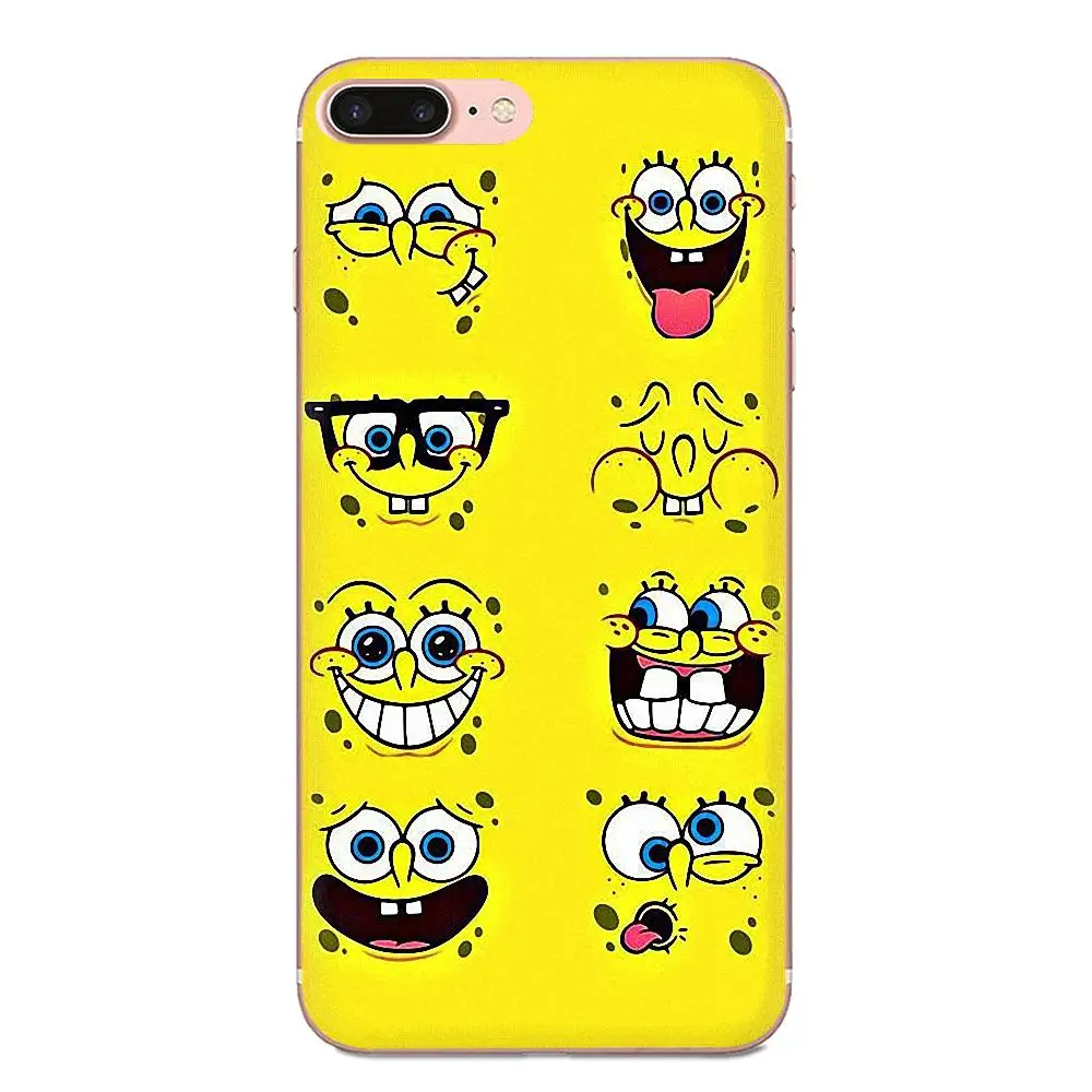 Мягкий хипстерский чехол для huawei Honor 4C 5A 5C 5X6 6A 6X7 7A 7C 7X8 8C 8S 9 10 10i 20 20i Lite рro рисунком из мультфильма «Губка Боб» - Цвет: as picture