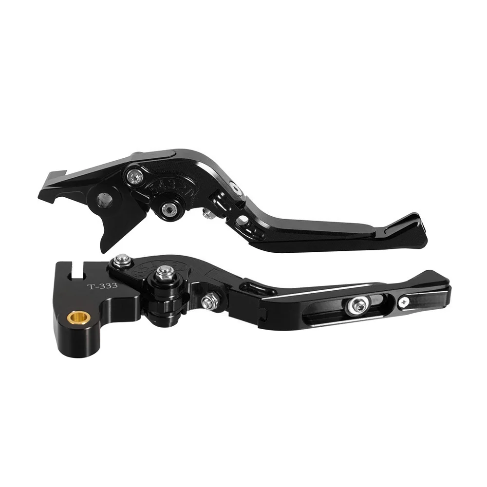 Для Suzuki GSX650F GSF1250 Bandit 08-15 GSXR1300 Hayabusa 1999-2007 складной удлиняющий тормозной рычаг сцепления ручные рукоятки - Цвет: Black