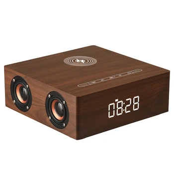 

Q5A Multi-Function Wireless Charger Alarm Clock Bluetooth Speaker Suitable for iPhone Stereo Music Player Music Surround Sound
