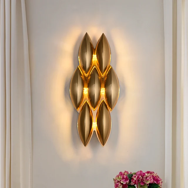 Modern Gold Honeycomb 7-Lights Combination Wall Light 1